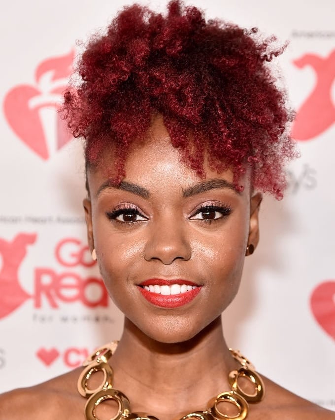 Vibrant Red Short Afro Vibrant Red Short Afro — Red Hair Colors