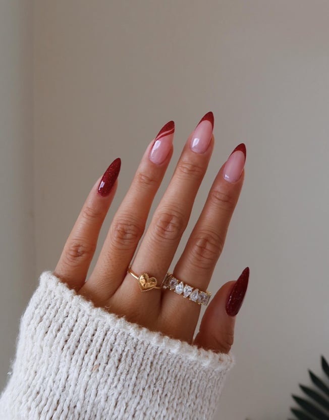 Vibrant Classic Red Short Oval Nails — Red Nails