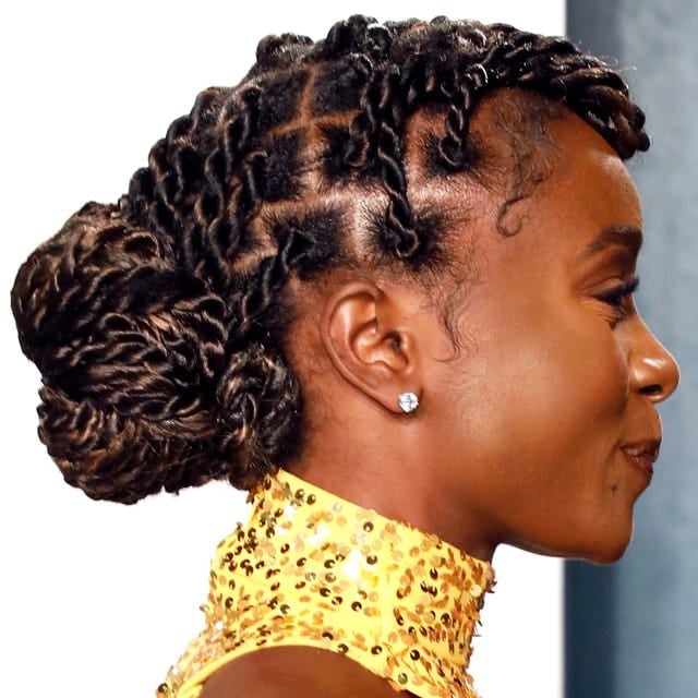Elegant Long Twists Updo — Senegalese Twists