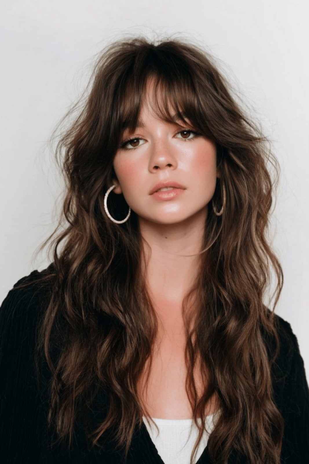 Mid-Back Shag With Full Bangs — Shag Haircut