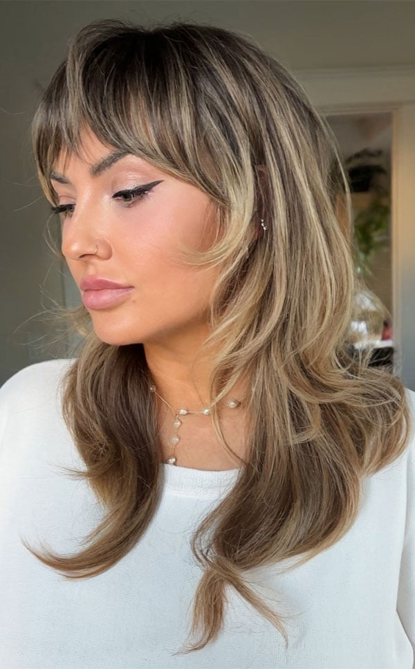 Collarbone Ash Blonde Shag — Shag Haircut