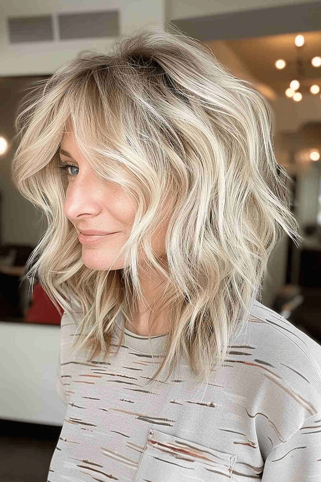 Collarbone Shag With Root Shadow — Shag Haircut