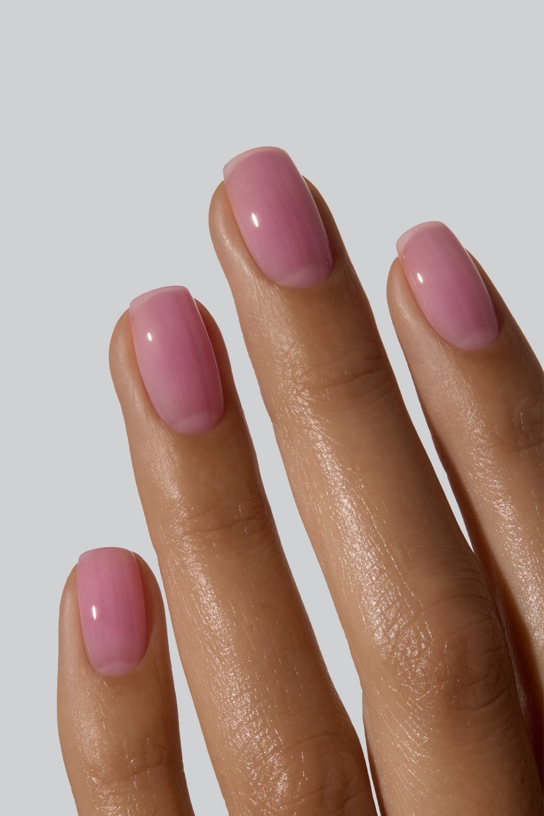 Milky White Sheer Oval Nails — Sheer Nails