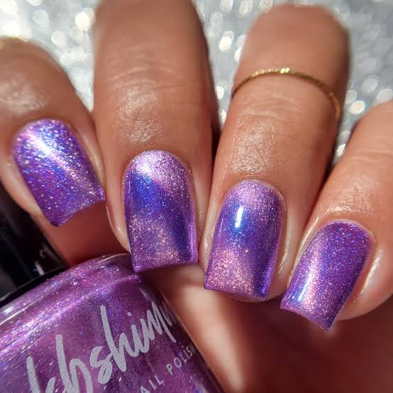 Vibrant Purple Pink Shimmer Glitter — Shimmer Nails