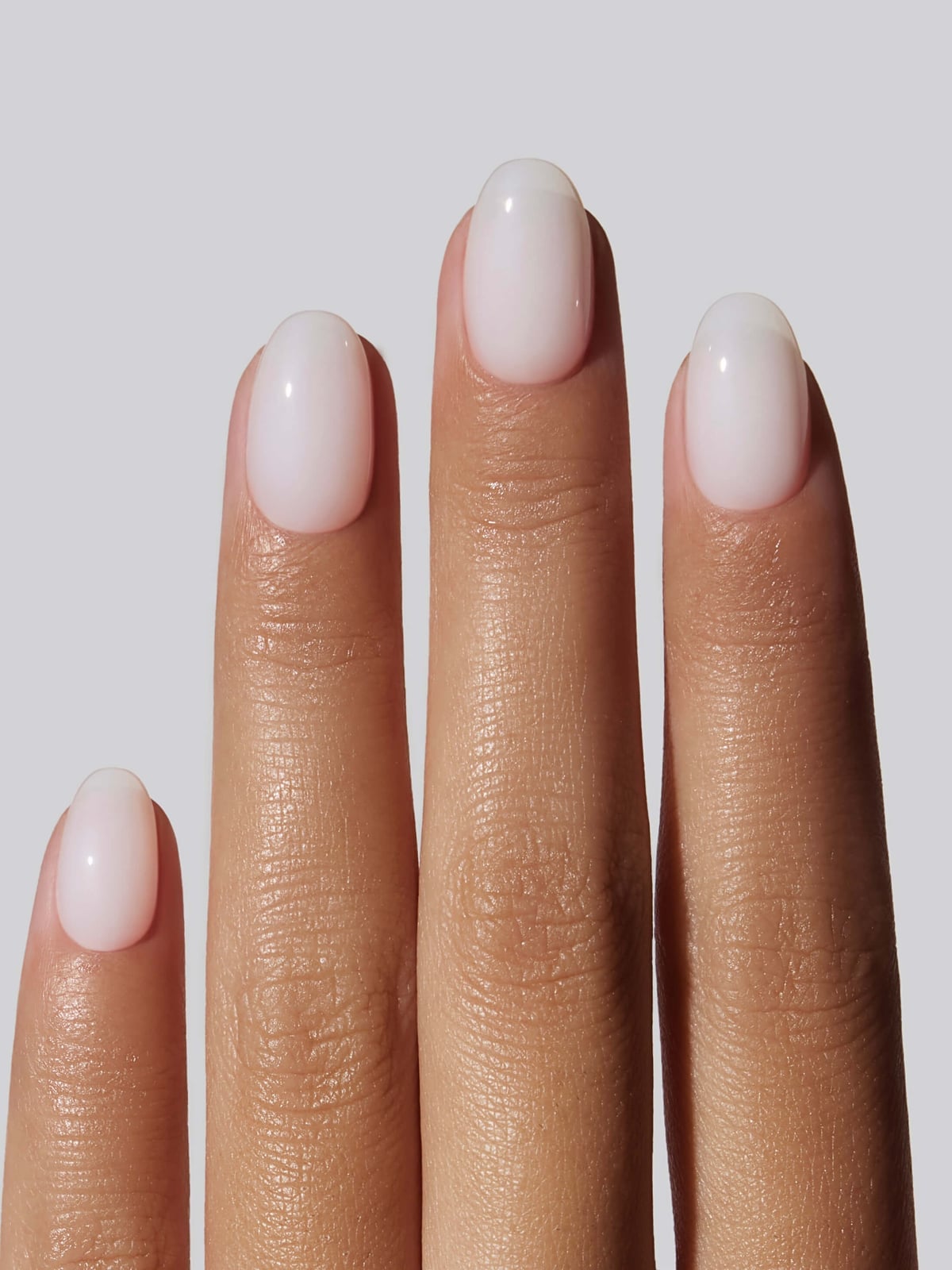 Minimalist Matte Milky White Very Short Round Nails Minimalist Matte Milky White Very Short Round Nails — Short Acrylic Nails