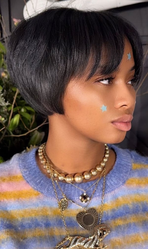 Rounded Dark Brown Bob With Smooth Finish — Short Bob Hairstyles
