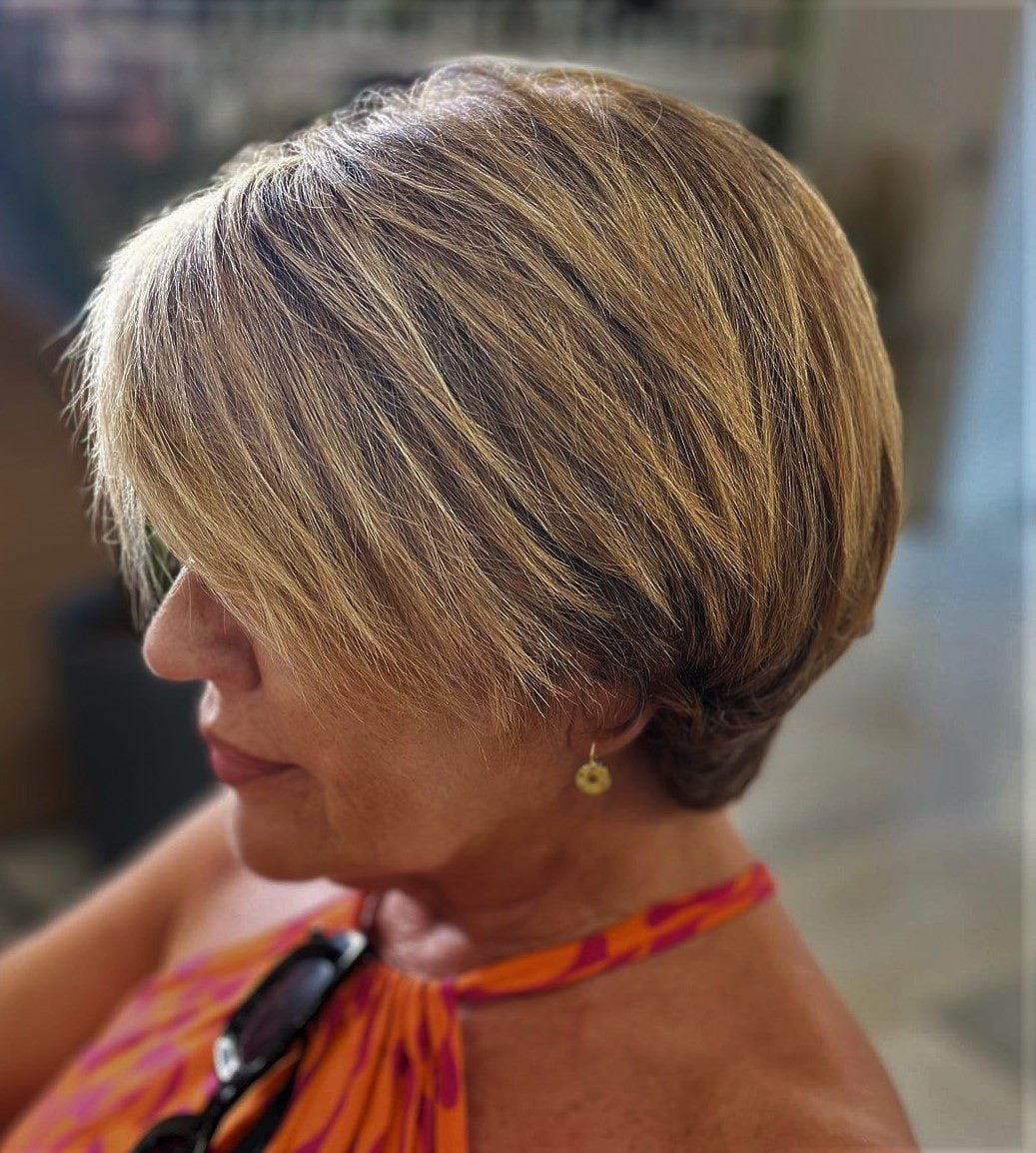 Short Blonde Bob With Side Part — Short Bob Hairstyles