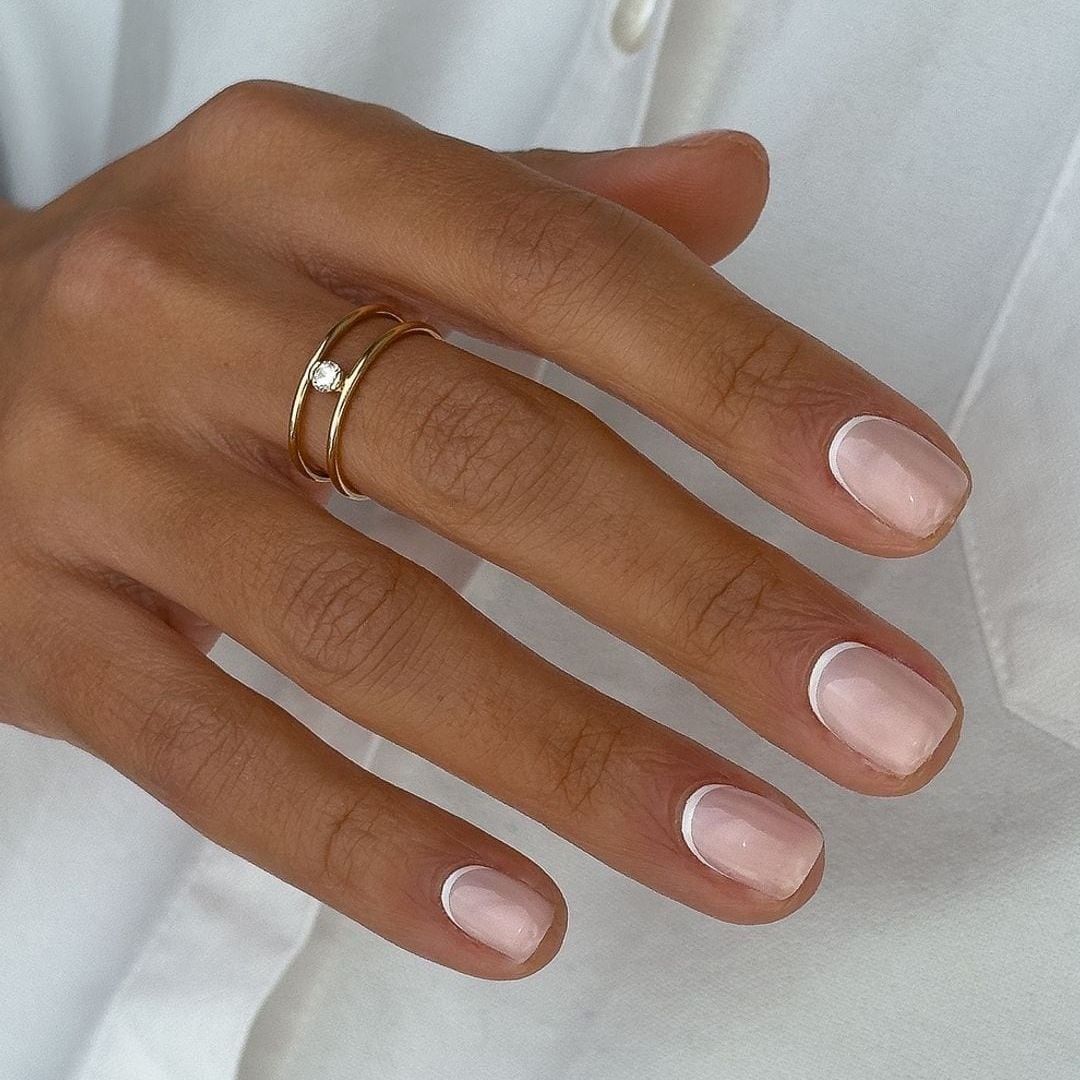 Modern Micro French Rounded Short Nails — Short Classy Nails