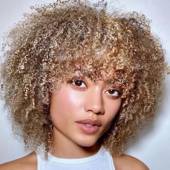 Ash Blonde Pixie With Platinum Highlights Ash Blonde Pixie With Platinum Highlights — Short Curly Hair