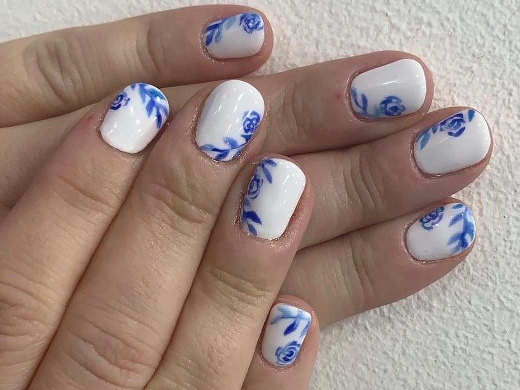 Classic French Tip Short Square Gel — Short Gel Nails