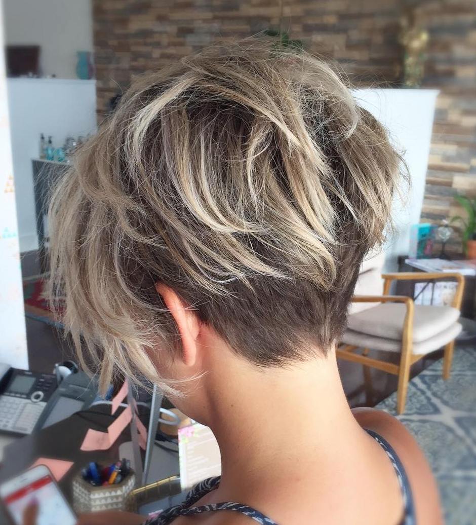 Textured Ash Blonde Shag — Short Hair Haircuts