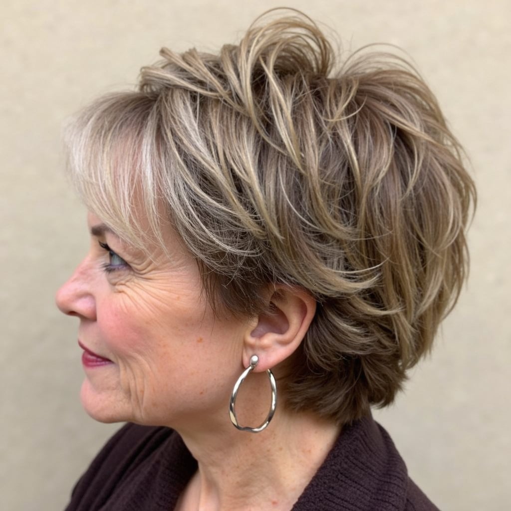 Blonde Layered Bob With Side-Swept Bangs Blonde Layered Bob With Side-Swept Bangs — Short Hair Hairstyles