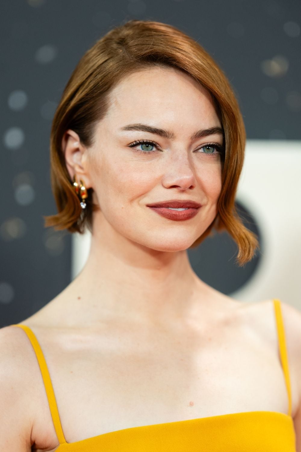 Chin Length Bob With Smooth Waves — Side Part