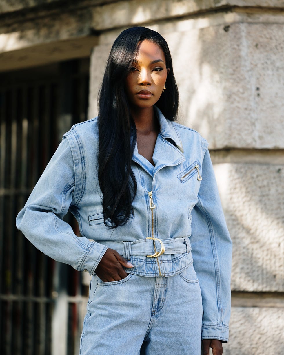 Long Straight Thick Black Hair — Side Part Hairstyles