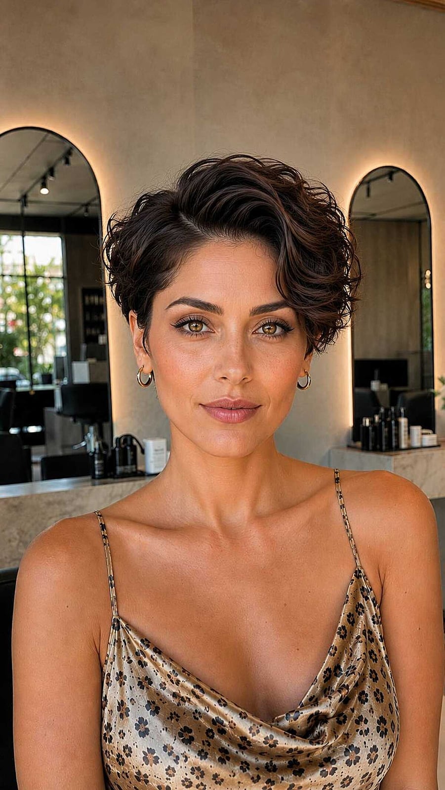 Short Pixie Bob With Textured Waves — Side Part Hairstyles