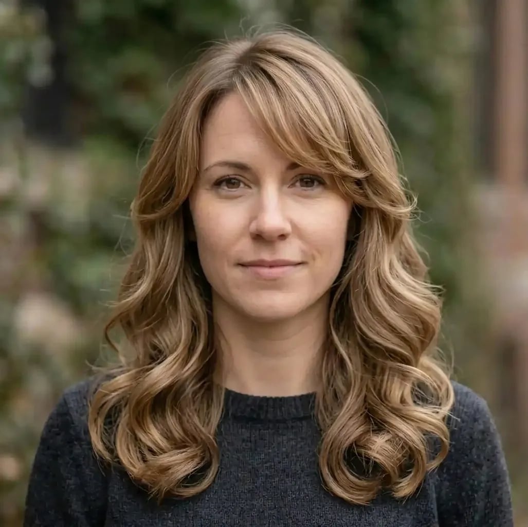 Collarbone Layers With Honey Blonde Highlights Collarbone Layers With Honey Blonde Highlights — Side Swept Bangs