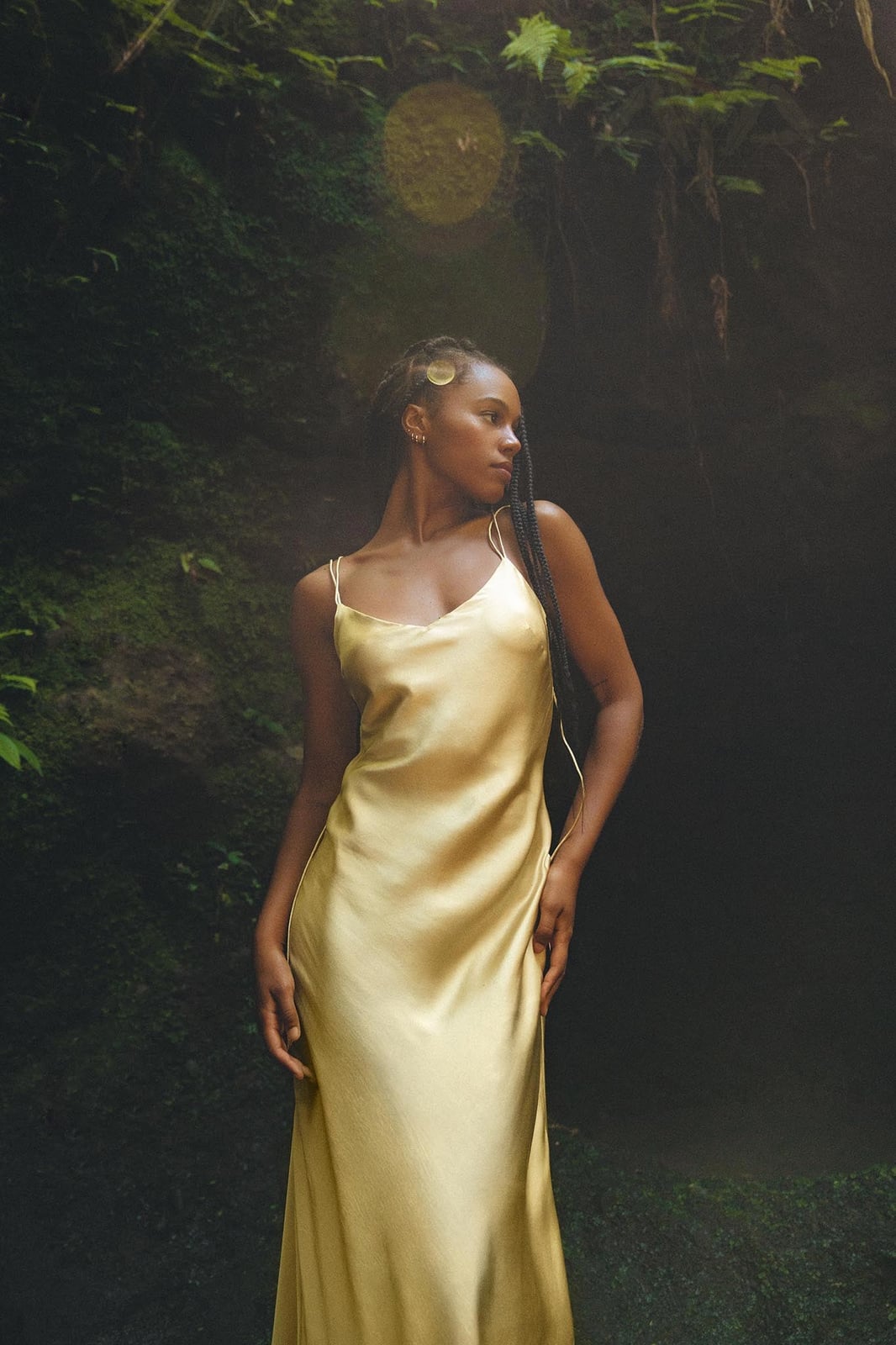 Shimmering Gold Silk Slip Dress Shimmering Gold Silk Slip Dress — Silk Dresses