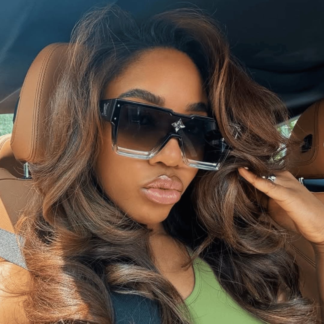 Voluminous Mid-Back Style With Highlights — Silk Press Hairstyles