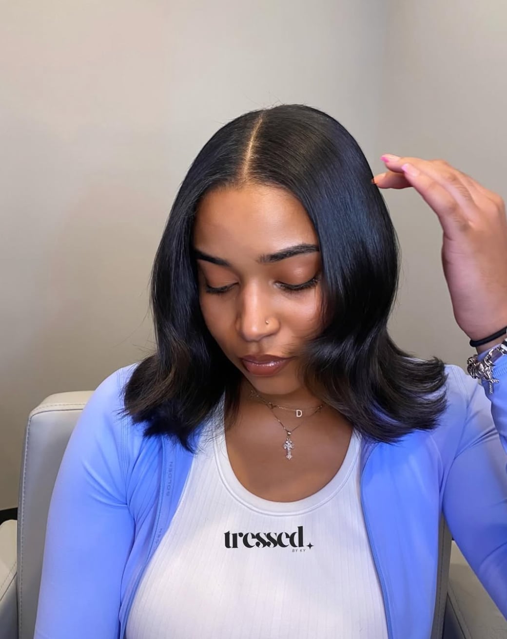 Sleek Collarbone Bob With Inward Curves — Silk Press Hairstyles