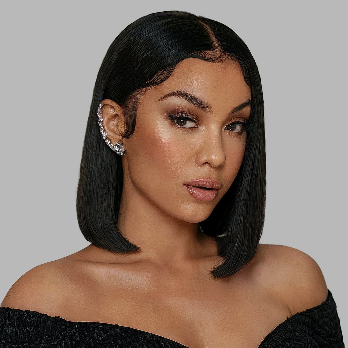 Collarbone Length Blunt Bob — Silk Press Hairstyles