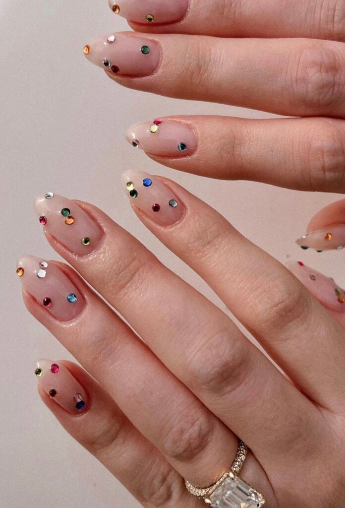 Vibrant Red Long Almond Nails Vibrant Red Long Almond Nails — Simple New Years Nails