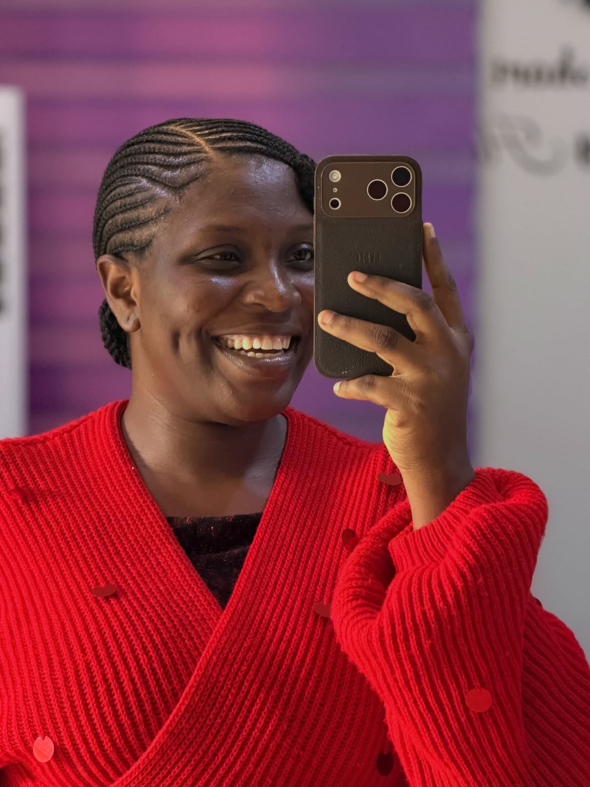 Sleek Straight Back Cornrows With Neat Parting