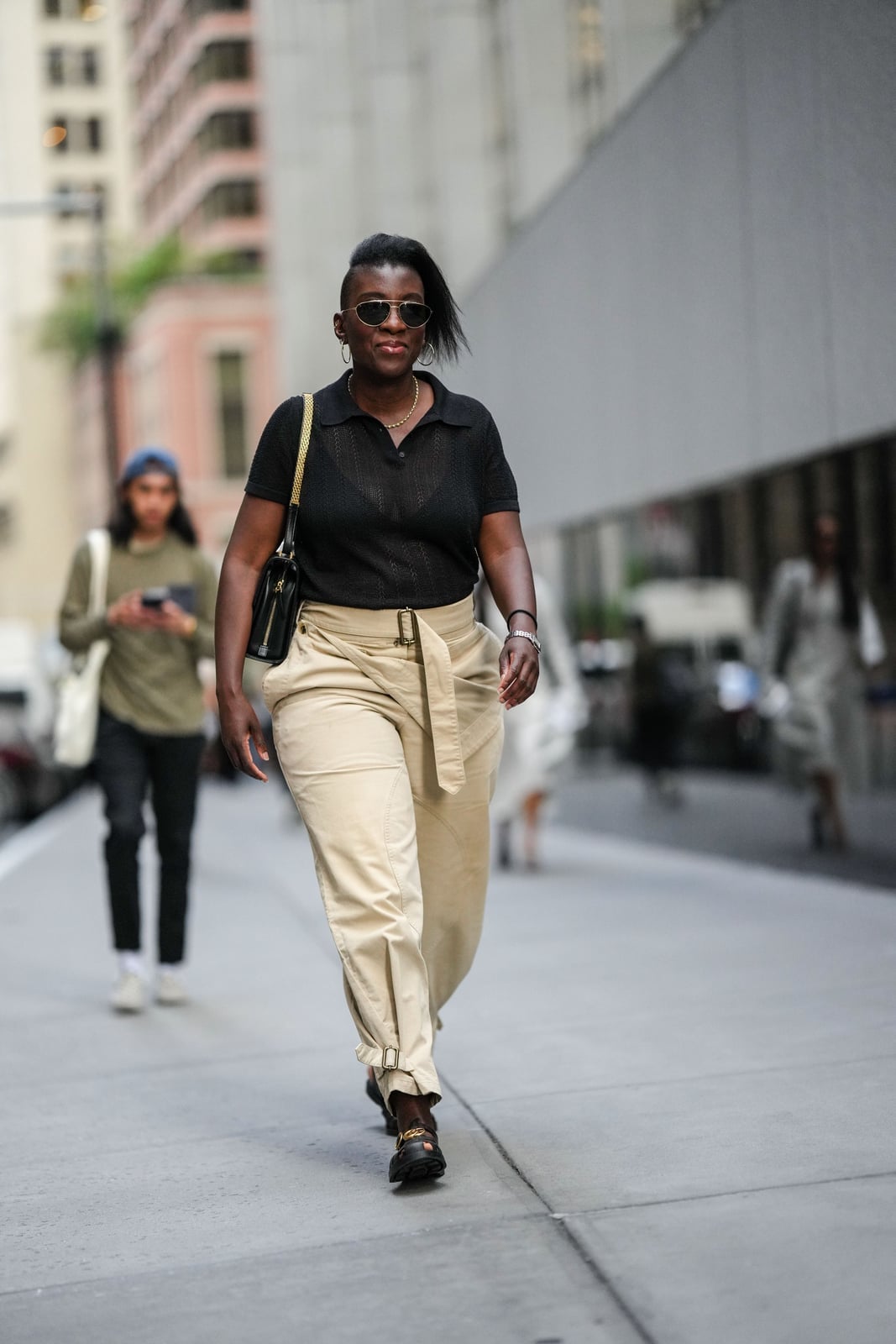 Polo Shirt With Belted Utility Trousers Polo Shirt With Belted Utility Trousers — Smart Casual Outfits