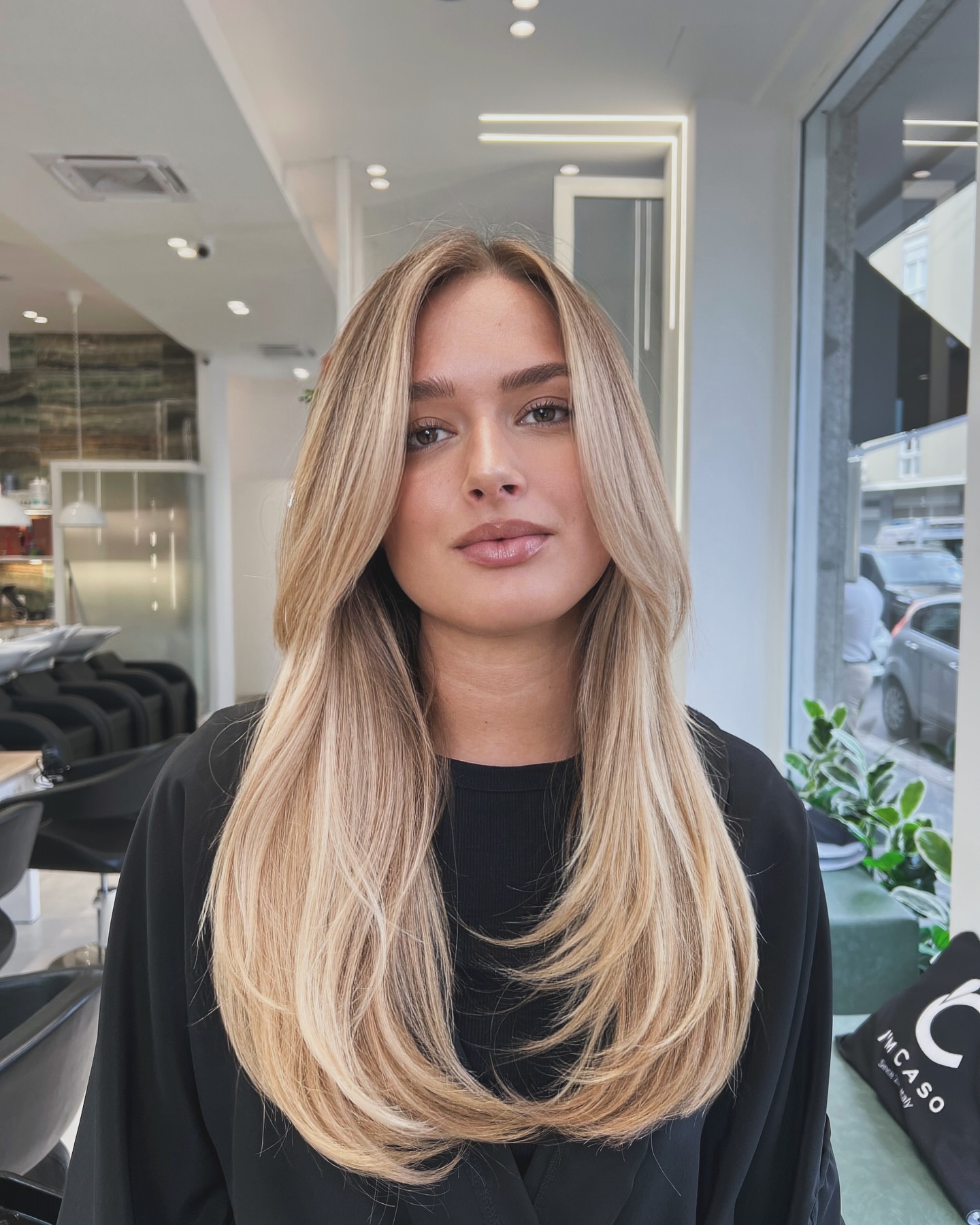 Soft Honey Blonde Layers With Face Framing