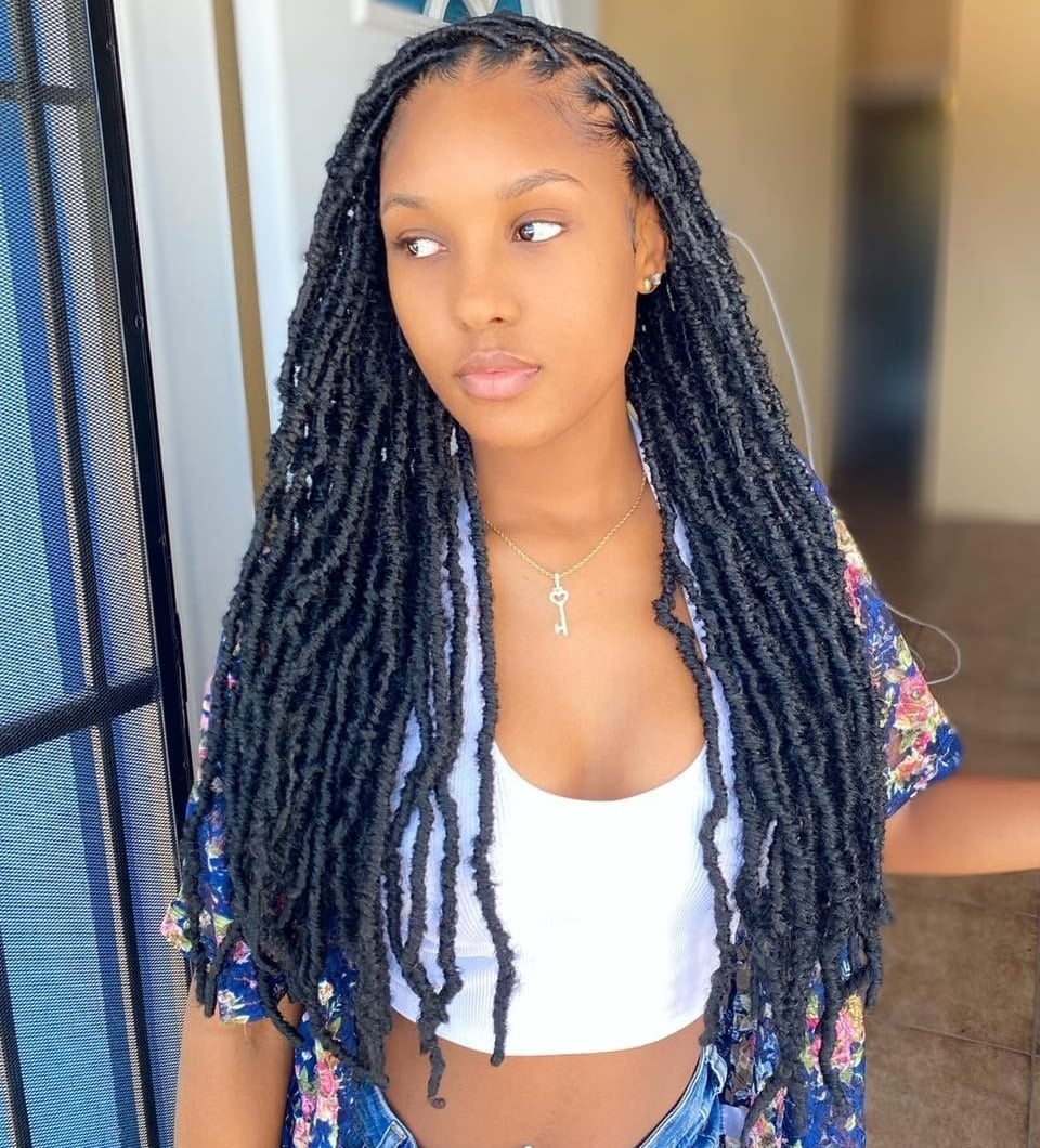 Loose Locs With Boho Curls Loose Locs With Boho Curls — Soft Locs Hairstyles