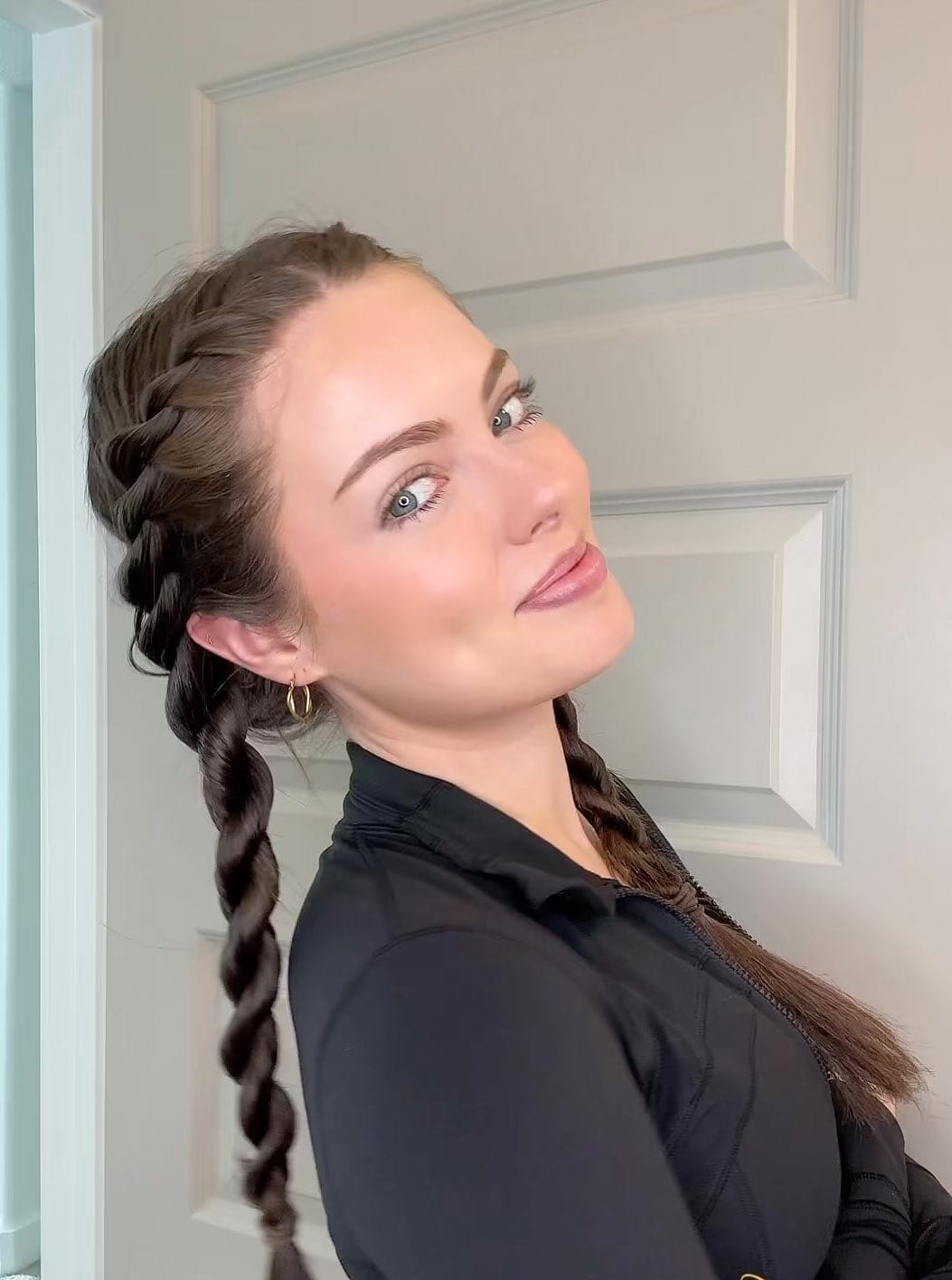 Shoulder Length Twisted Braids — Softball Hair
