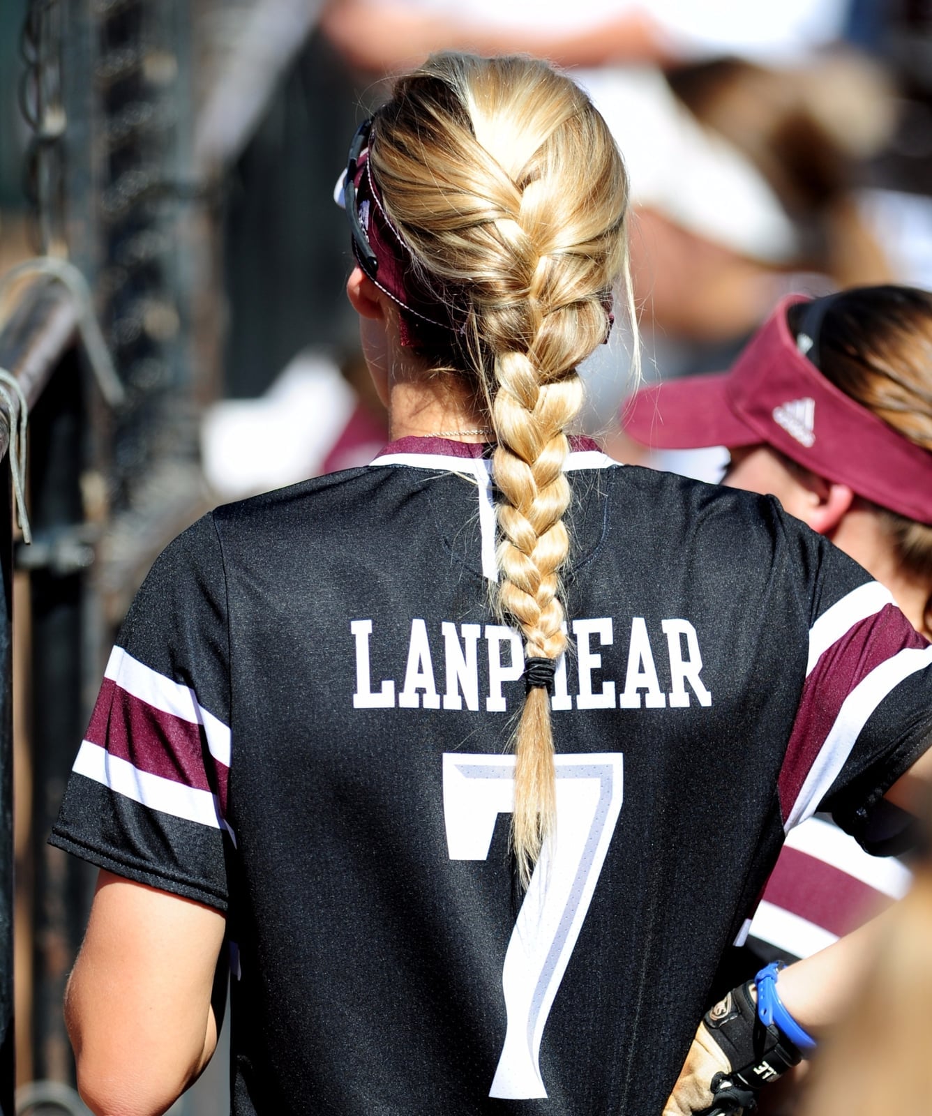 Thick Wavy Fishtail Braid — Softball Hair