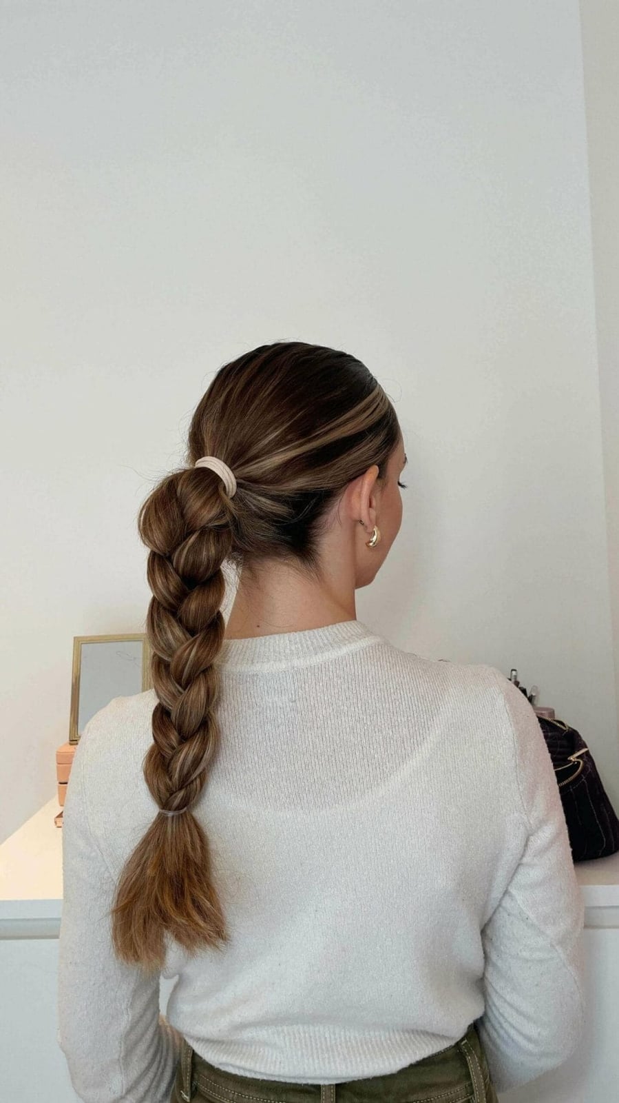Thick Uniform Braid Ponytail — Softball Hair