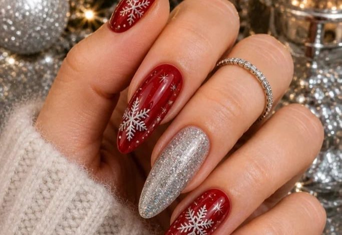 24 Red Christmas Nail Ideas That Feel Festive & Elegant.