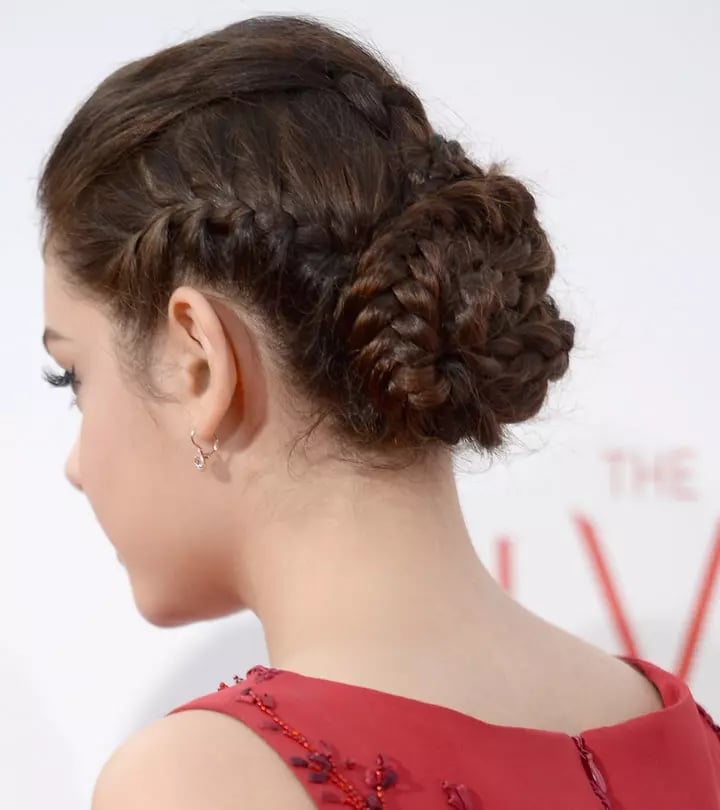Mid-Back Straight Dark Brown Low Ponytail — Sports Hair