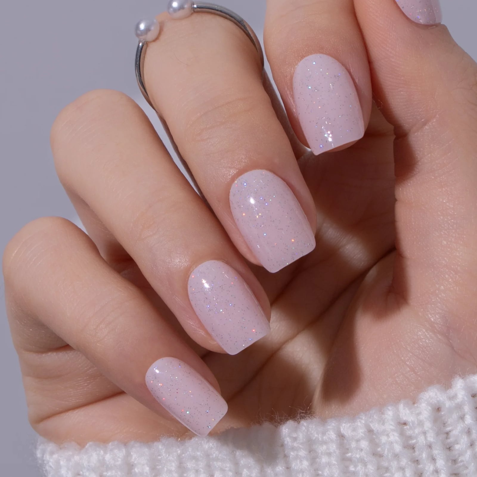 Vibrant Pastel Pink Glossy Short Squoval Vibrant Pastel Pink Glossy Short Squoval — Squoval Nails