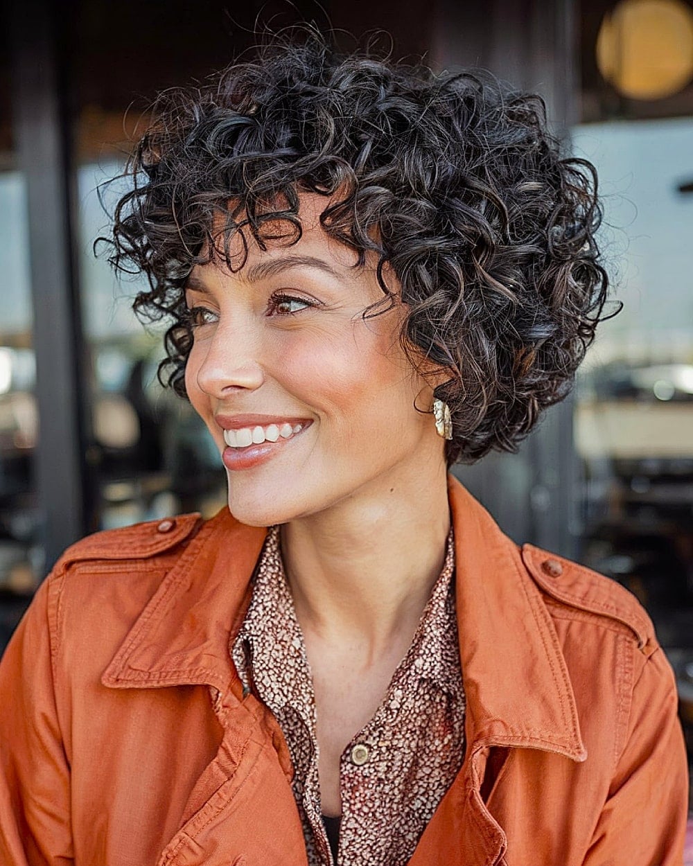 Short Curly Stacked Bob Short Curly Stacked Bob