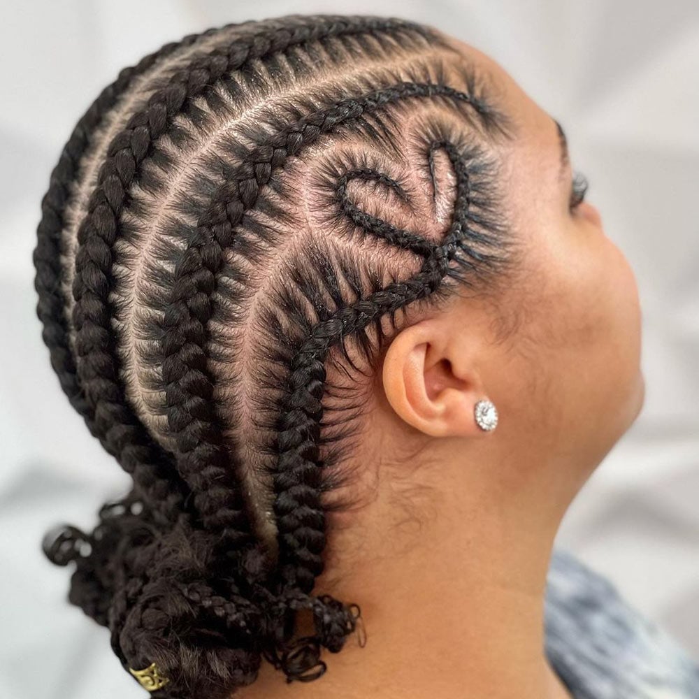Stitch Braids With Black and Blonde Tips — Stitch Braids Hairstyles