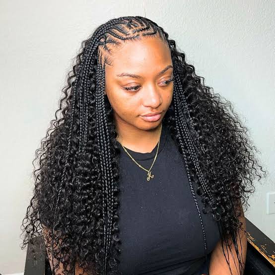 Wavy Thick Braids With Blonde and Gray Highlights — Stitch Braids Hairstyles