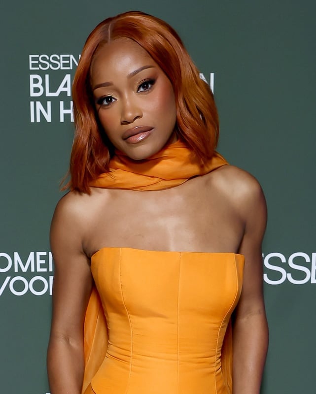 Vibrant Orange Collarbone Bob — Strapless Dresses Hairstyles