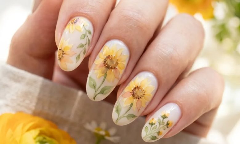 Sunflower Nail Art 2026: 20 Beautiful Ideas