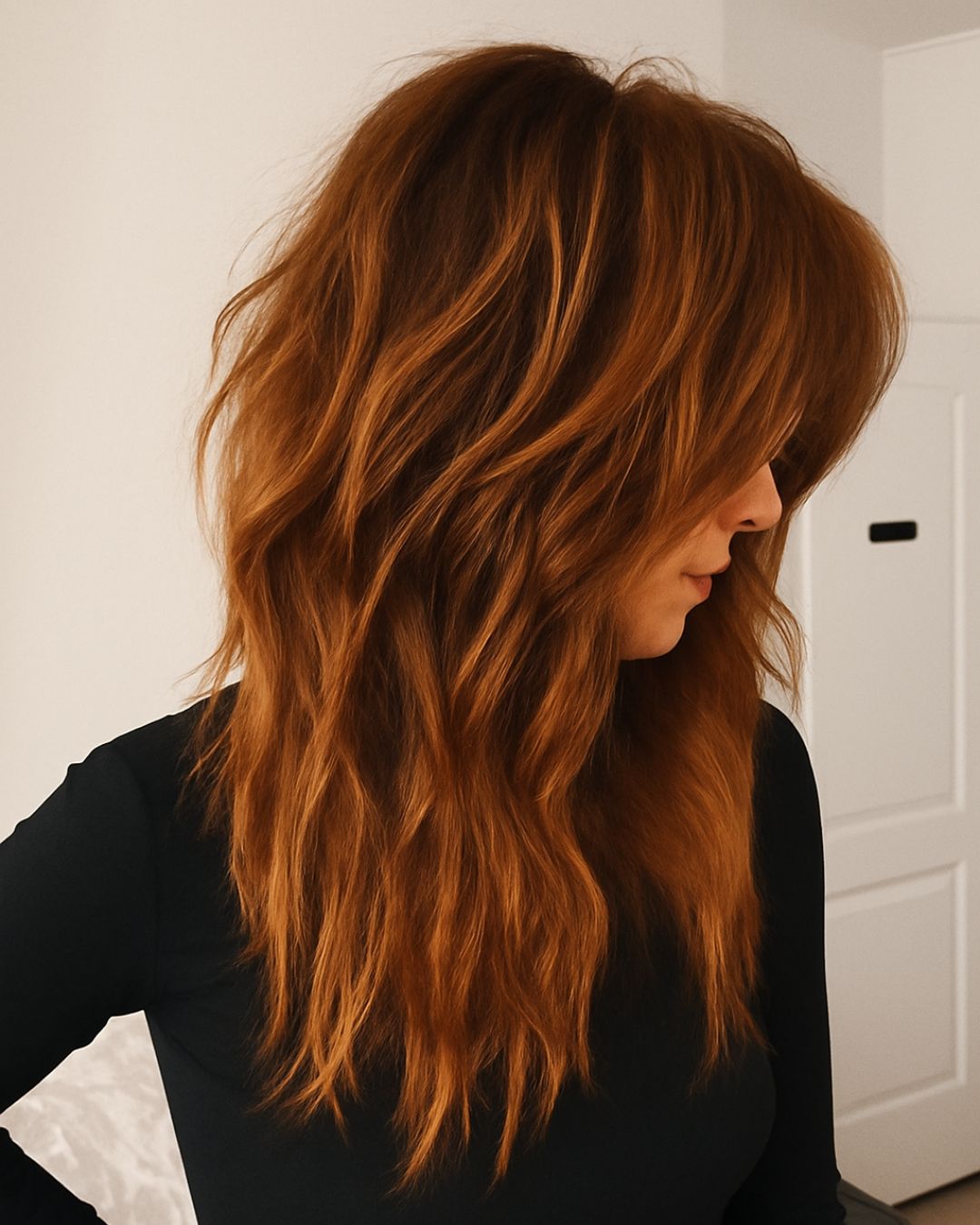 Collarbone Layers With Voluminous Blowout — Textured Haircuts