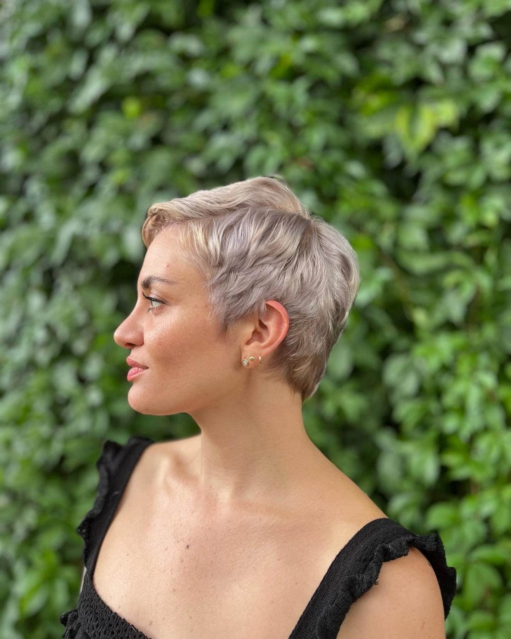 Air-Dried Ash Blonde Pixie — Textured Pixie