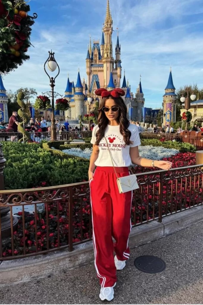 Mickey Mouse Tee and Red Track Pants Mickey Mouse Tee and Red Track Pants — Theme Park Outfits