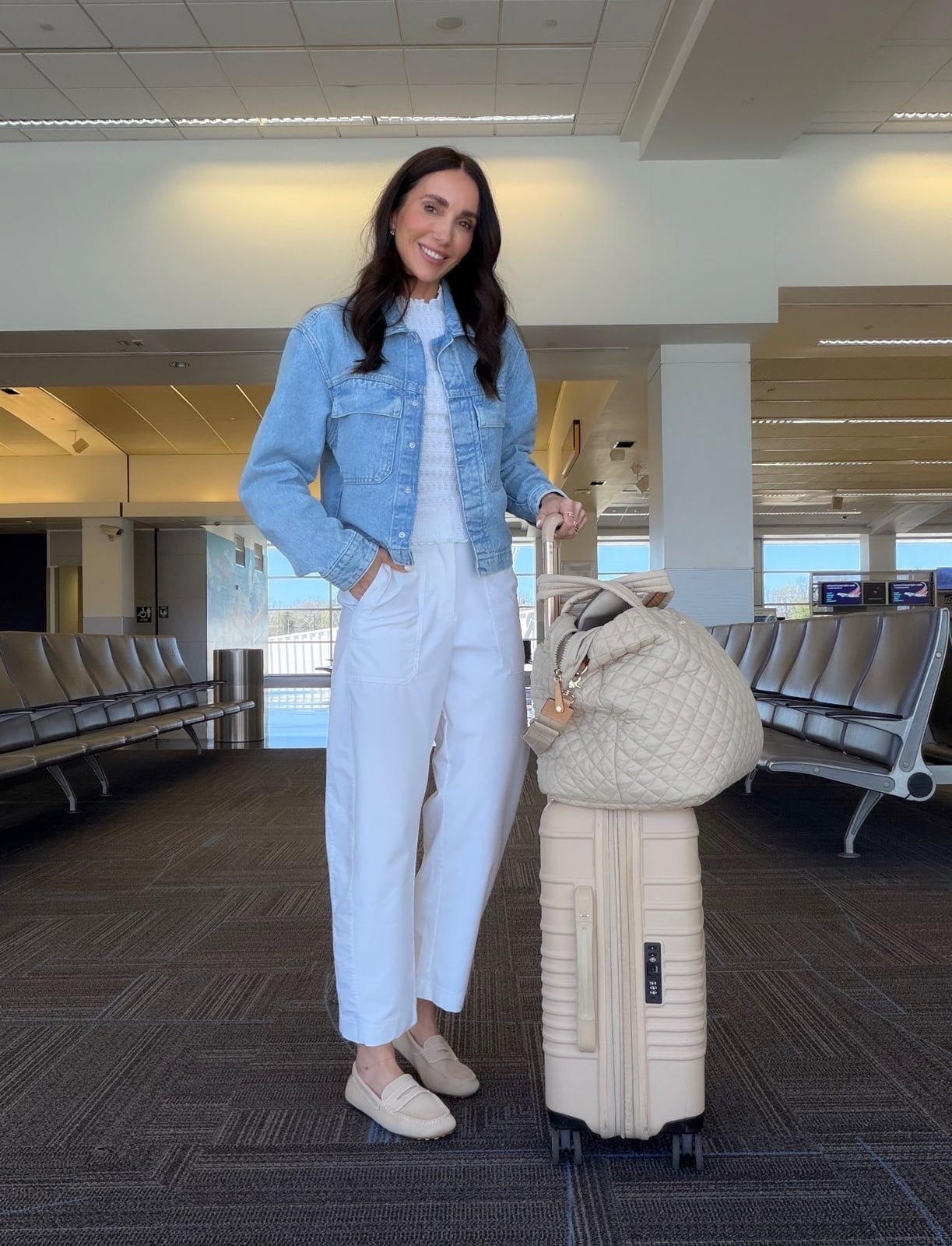 Denim Jacket and Loafers for Casual Travel Denim Jacket and Loafers for Casual Travel — Travel Outfits