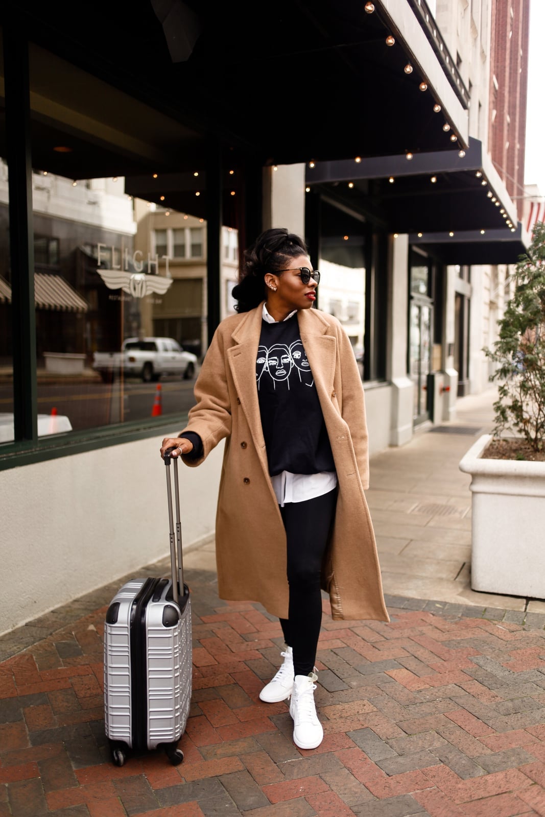 Layered Neutrals with a Camel Coat Layered Neutrals with a Camel Coat — Travel Outfits