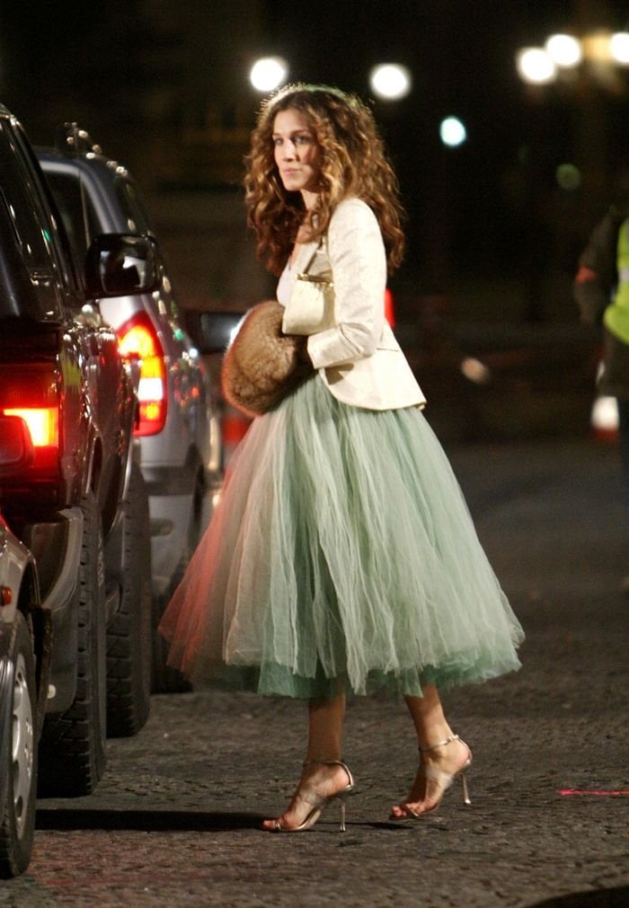 Voluminous Mint Green Tulle Skirt With Blazer — Tulle Skirt Outfits