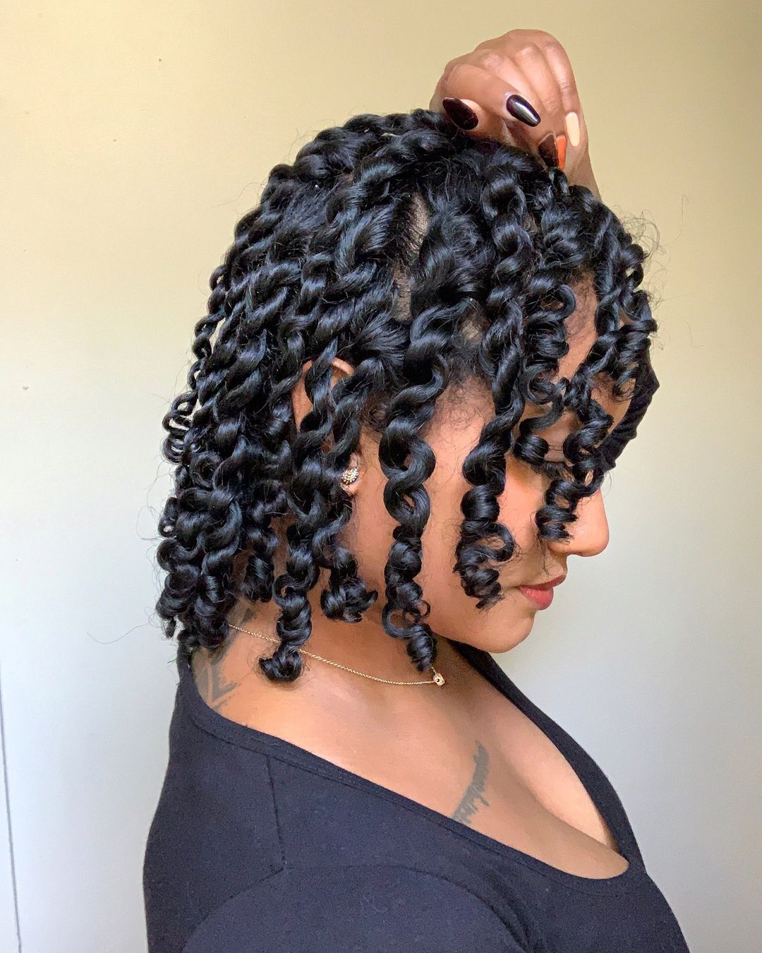 Chin Length Air Dried Twisted Bob Chin Length Air Dried Twisted Bob — Twist Bob