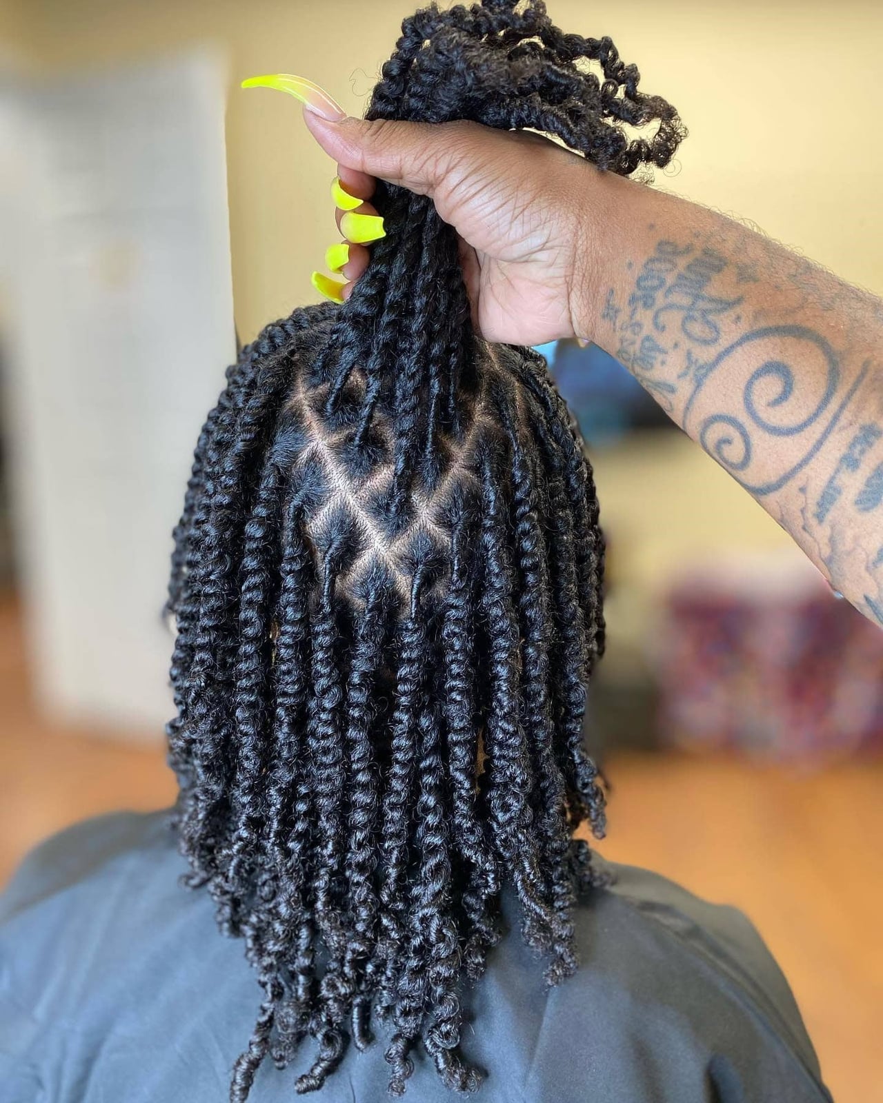 Collarbone Twists Blonde Ombre Ends Collarbone Twists Blonde Ombre Ends — Two Strand Twists