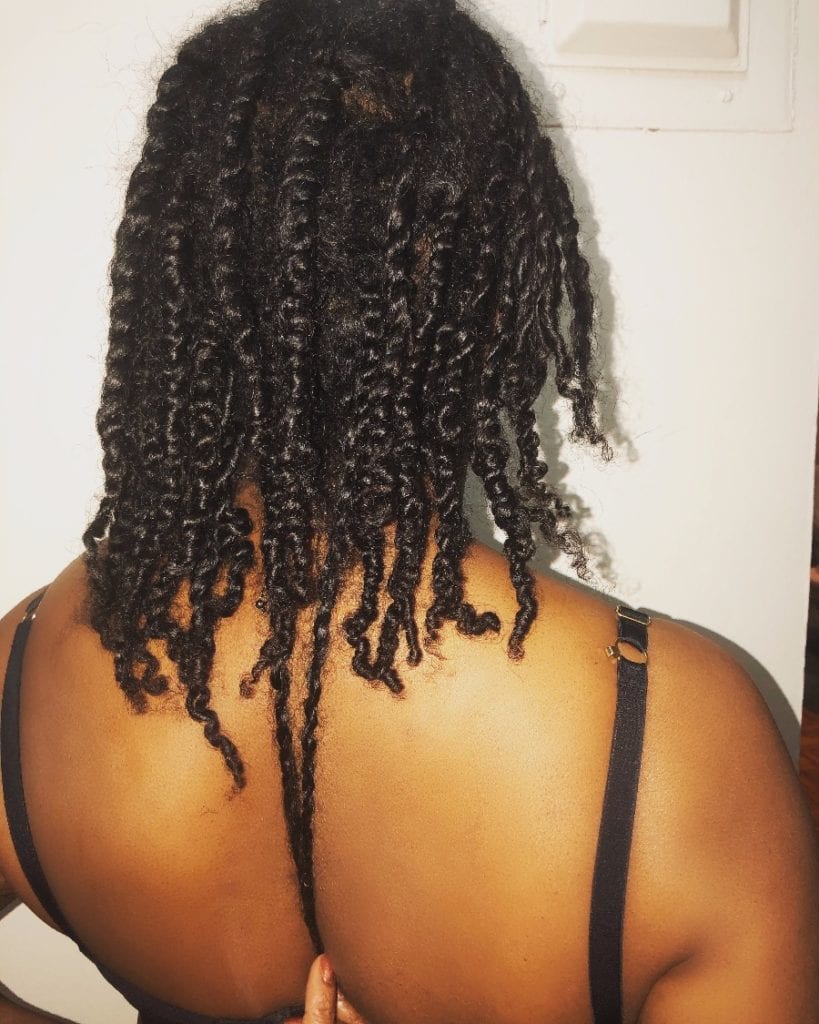 Shoulder Length Individual Coily Twists Shoulder Length Individual Coily Twists — Two Strand Twists