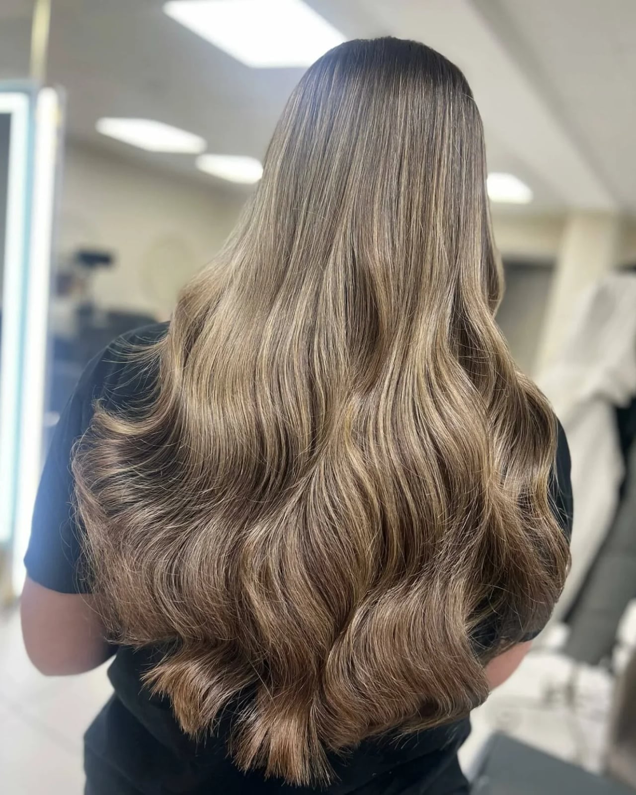 Collarbone Shag With Curtain Bangs, Close-Up Take — U Shape Haircuts